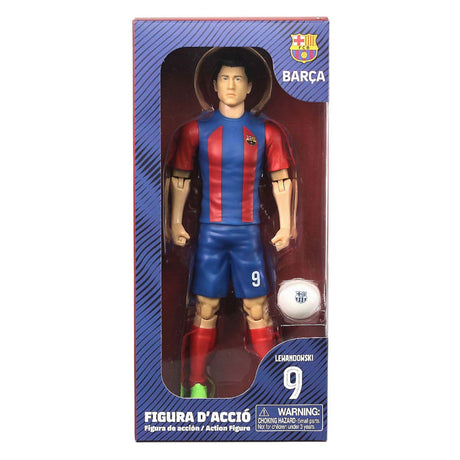Sockers fodboldfigur FC Barcelona Robert Lewandowski, 20 cm