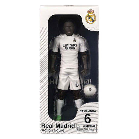 Sockers fodboldfigur real madrid eduardo camavinga, 20 cm