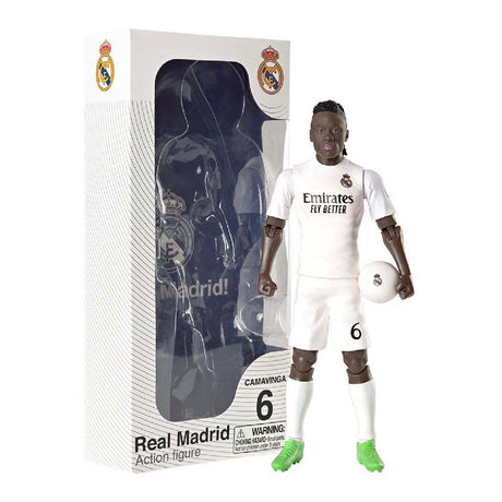 Sockers fodboldfigur real madrid eduardo camavinga, 20 cm