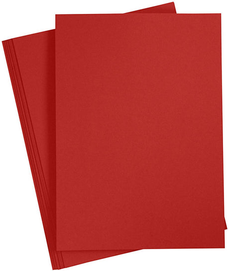 Creativ firmafarvet karton bordeaux A4, 20 ark