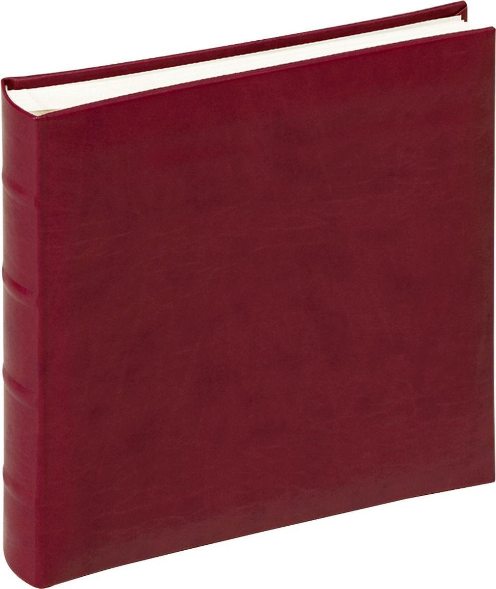Walther fa-371-r classic - klassisk album - størrelse 26 x 25 cm - 60 hvide sider - vinrød