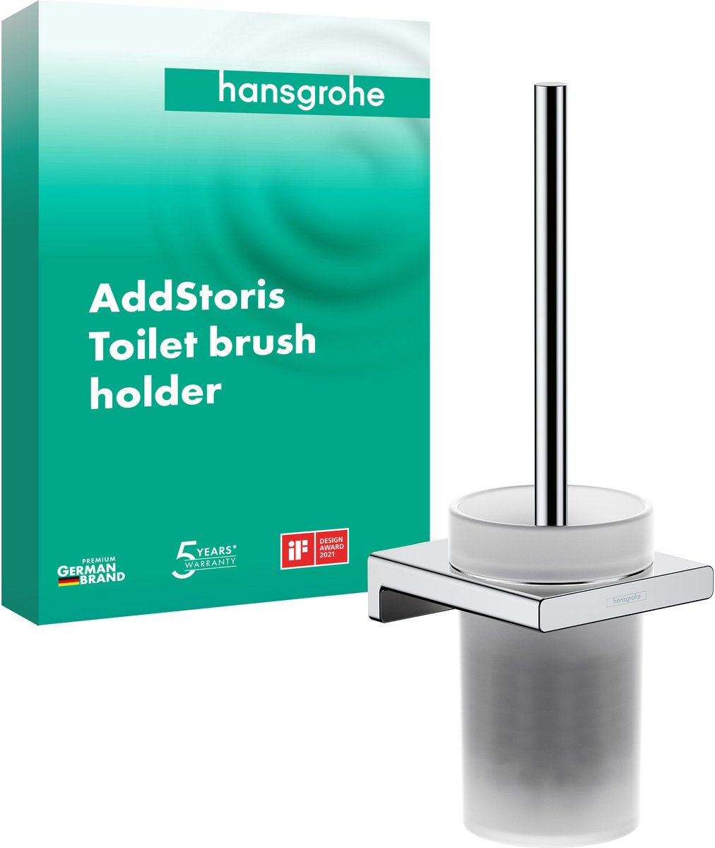 Hansgrohe addstoris toiletbørstesæt vægmonteret krom