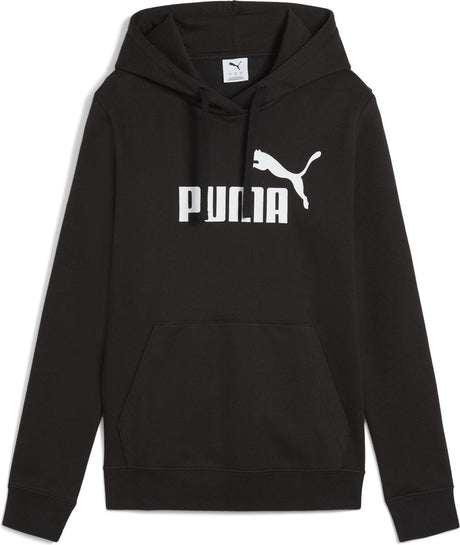 Puma ess no. 1 logo hættetrøje fl dame sportstrøje - sort