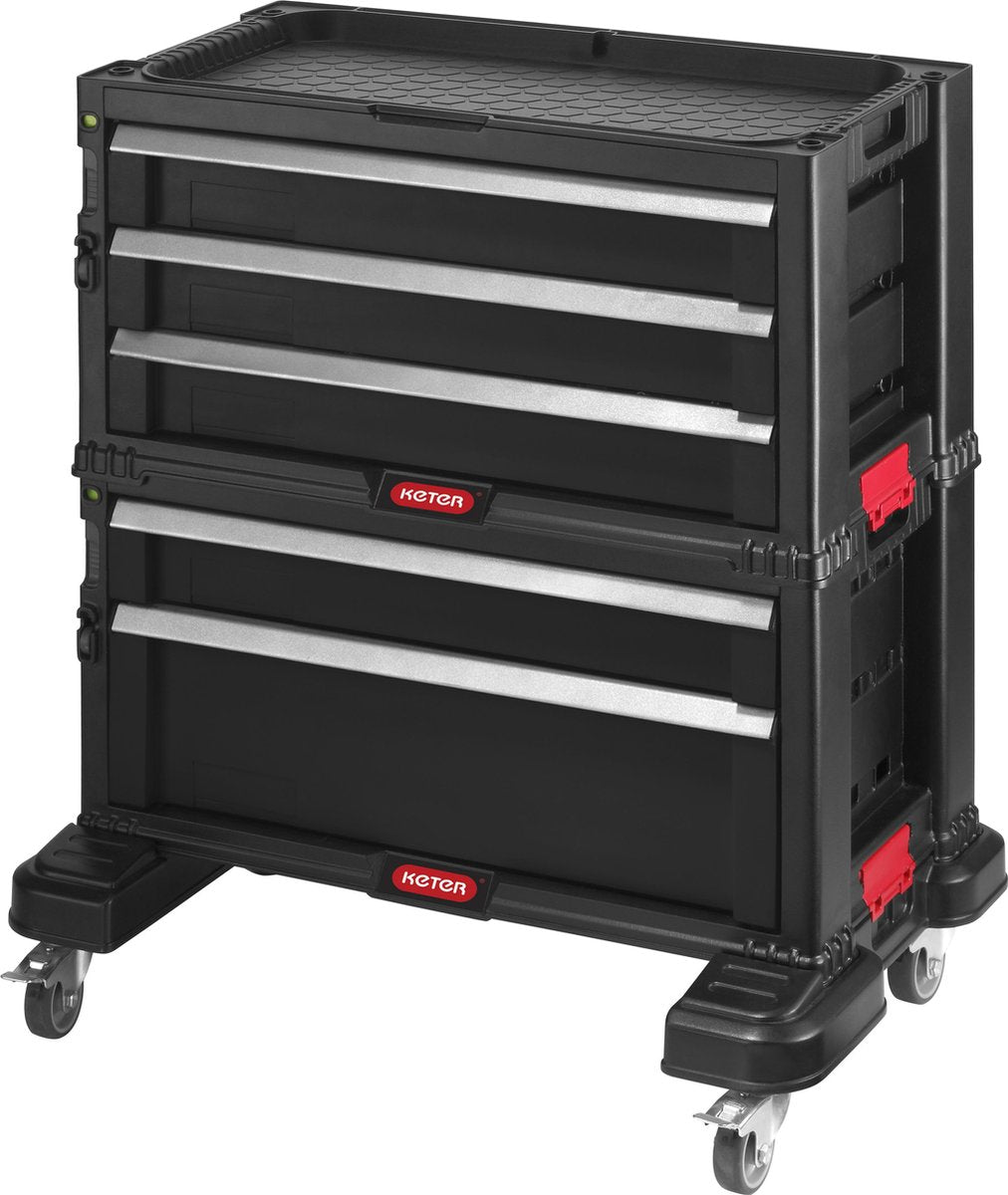 Keter modul kommode 5 skuffer - 59,85x37,76x59,85cm - sort