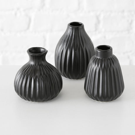 Boltze home vase esko h12cm sort