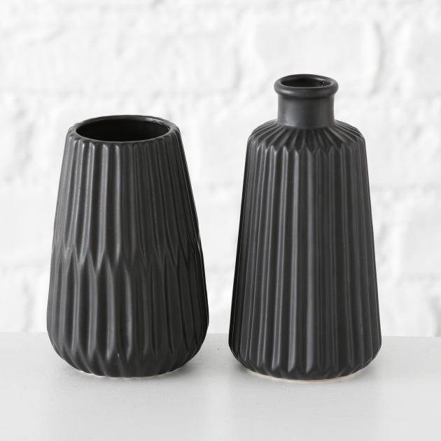 Boltze home vase esko h17cm sort