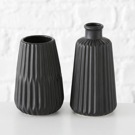 Boltze home vase esko h17cm sort