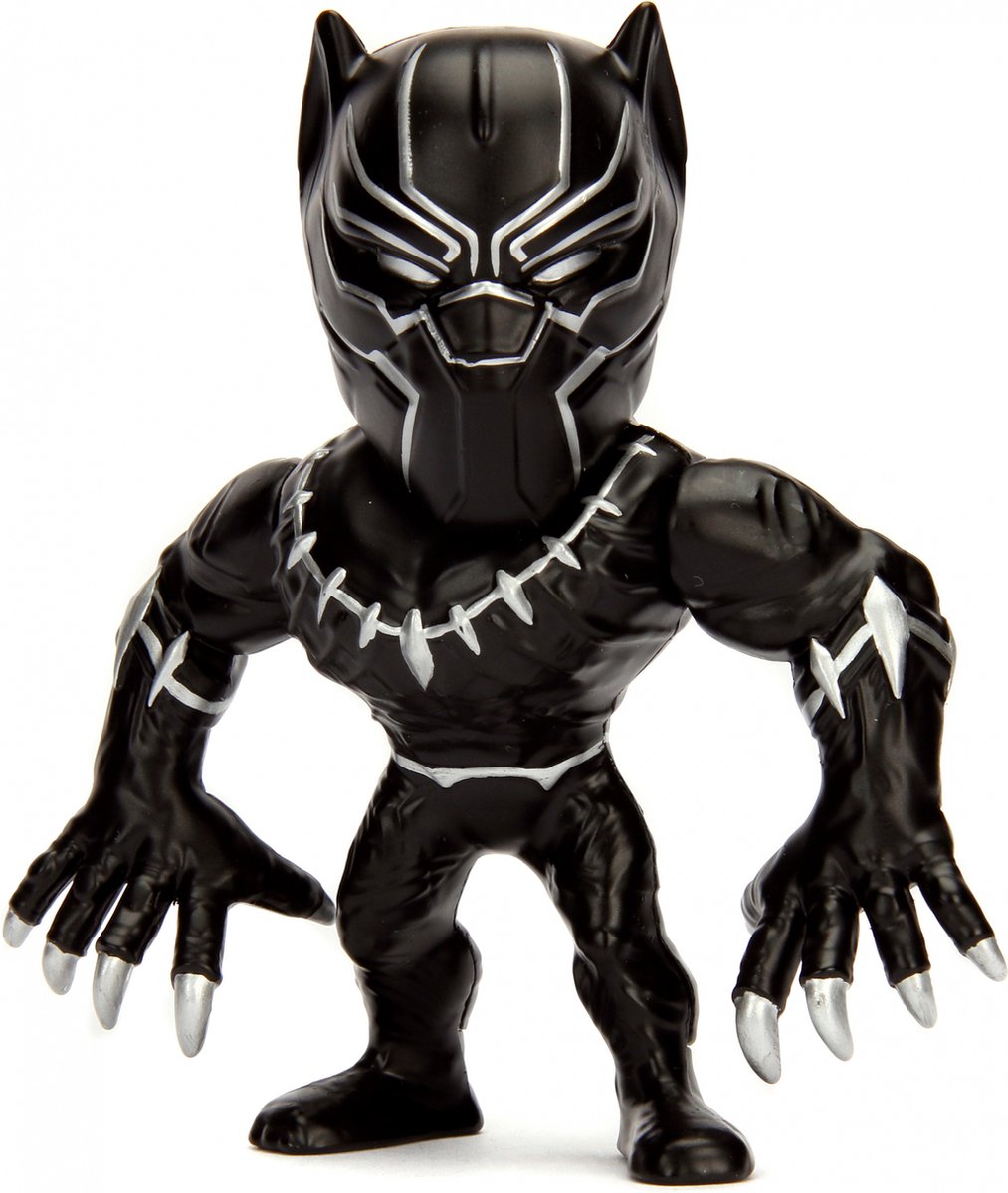 Marvel Jada spillefigur sort panter junior 10 cm trykstøbt sort