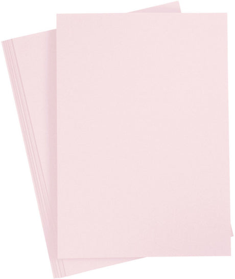 Creativ firmapap, a4, ark 210x297 mm, 210 g, lys pink, 10 ark 1 æske