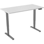 Sidde-stå skrivebord euroseats grå metal