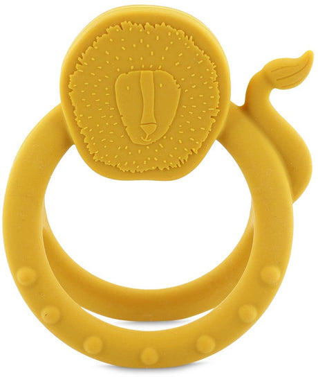 Trixie sensorische bijtring mr. lion â€“ 0m+ â€“ 100% siliconen - ideaal voor doorkomende tandjes