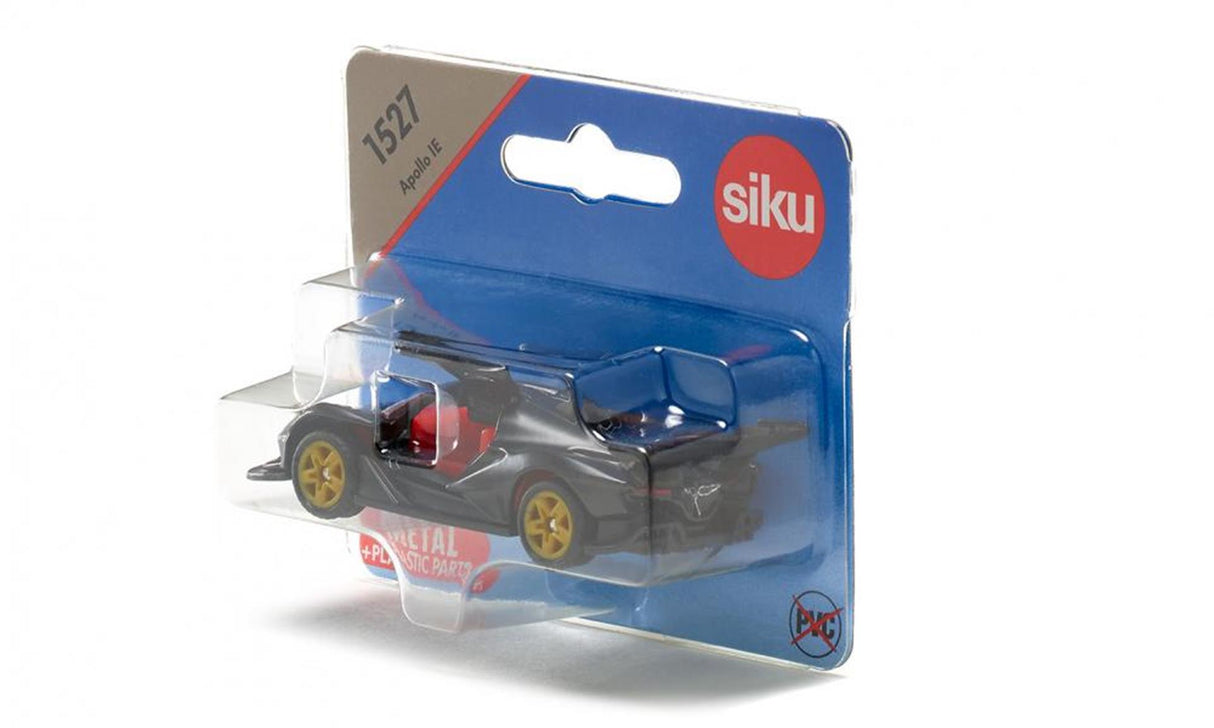 Siku 1527, sportsvogn Apollo Ie junior 83 x 33 cm stål sort rød