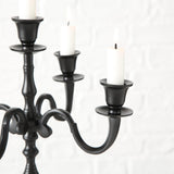 Boltze home lysestage victoria ã˜30xh40cm sort aluminium (ekskl. stearinlys)