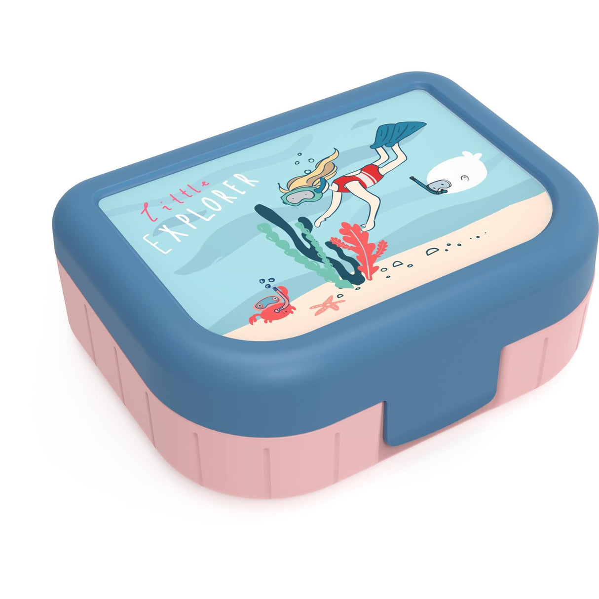 Rotho madkasse to go memory børn 1 liter børn explorer piger 166x133x61mm