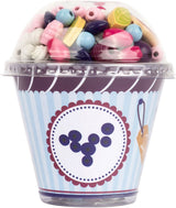 Lille fod - træperler smykkefremstilling cupcake