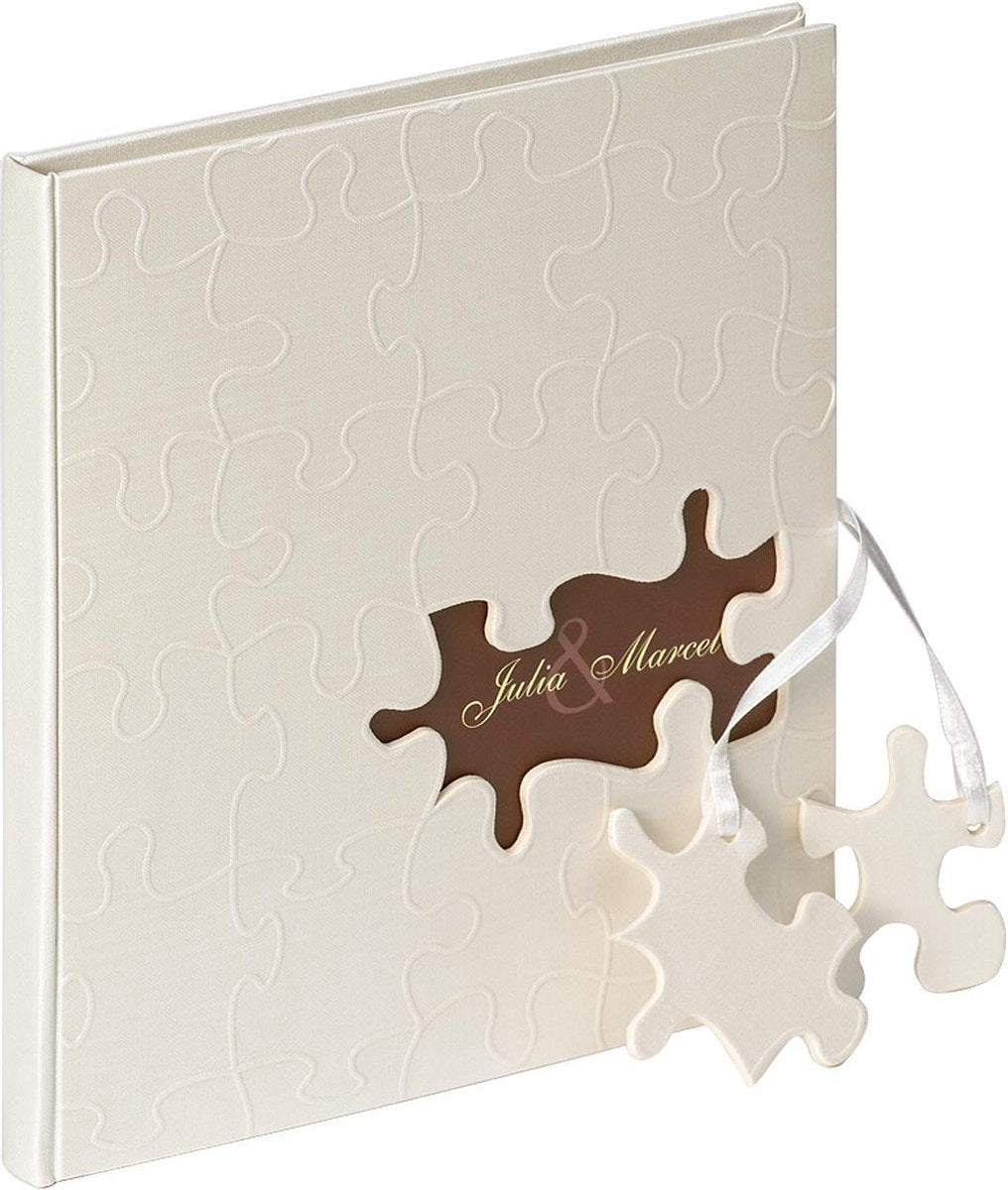 Walther gb-173 puslespil - gæstebog - 23 x 25 cm - creme