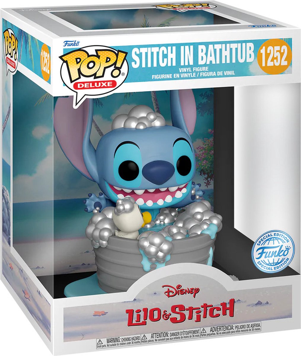 Funkosøm i badekar - pop! deluxe - lilo og stitch figur