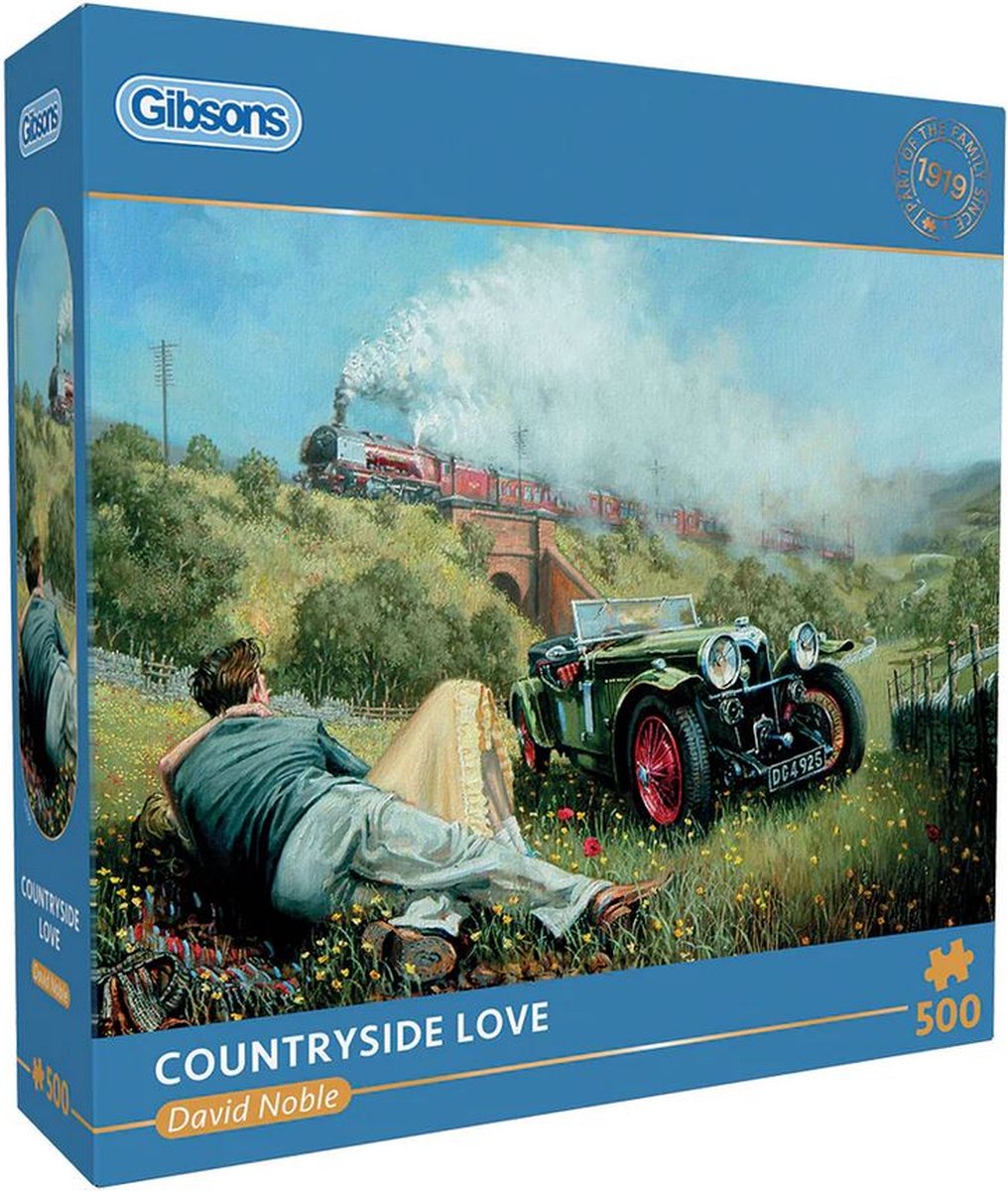Gibsons - countryside love (af david noble) - 500 brikker 48×34cm (b×h) - puslespil til voksne