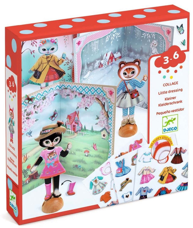 Djeco dress up dukker katte 3-6 år