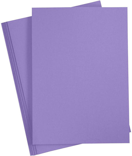Farvet pap, A3, ark 297x420 mm, 180 gr, mørk lilla, 20 ark 1 æske