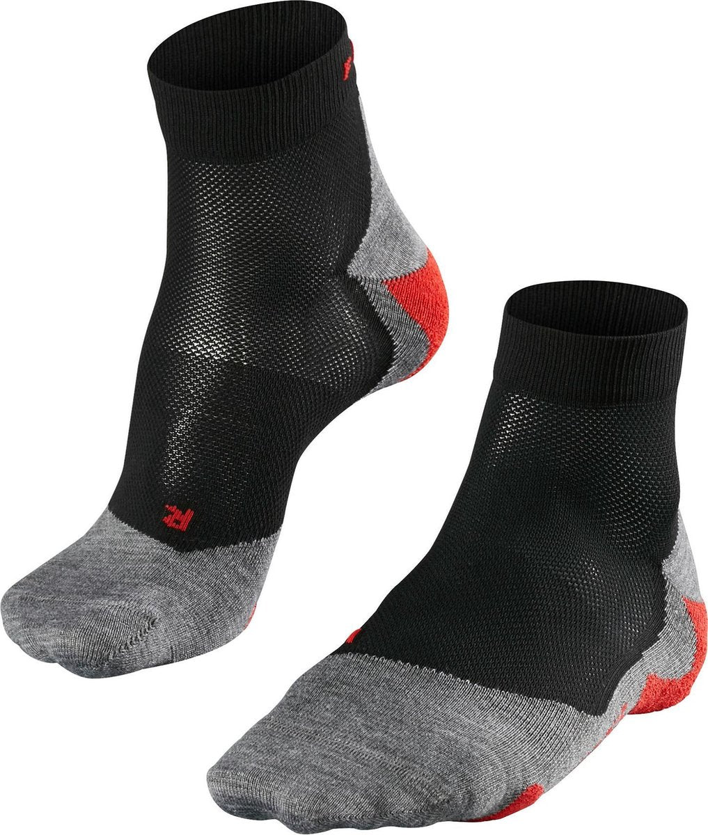 Falke ru5 kort anti-blister funktionsmateriale løbestrømper herre sort - str. 42-43