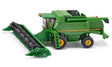 Siku 1876, John Deere T670i mejetærsker, 1:87, metalplast, grøn, bevægeligt og aftageligt klippeaggregat