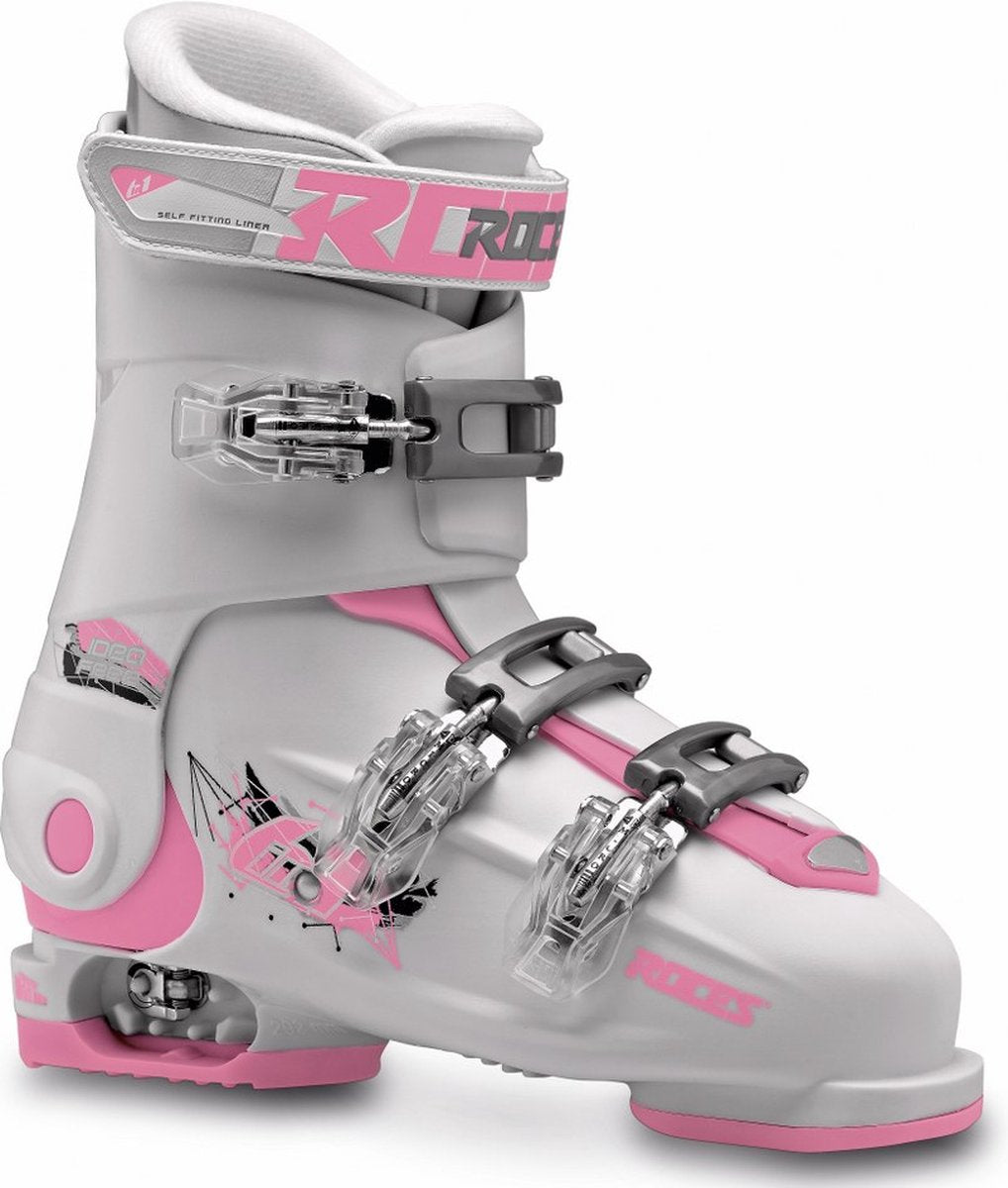 Roces - idéfri - skistøvler - børn - 22,5-25,5 (36-40) - hvid - pink