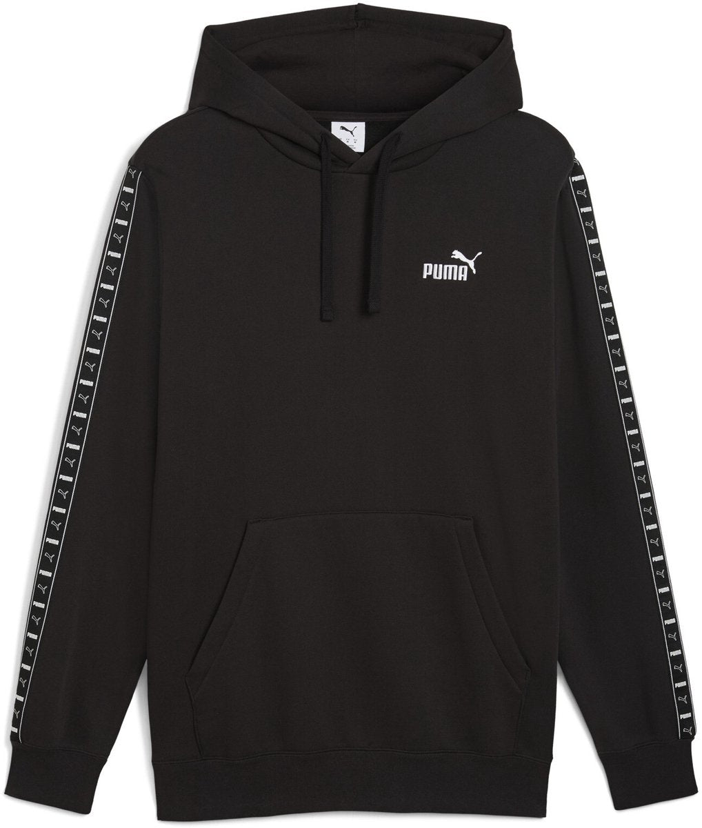 Puma ess tape hættetrøje fl herresweater - sort