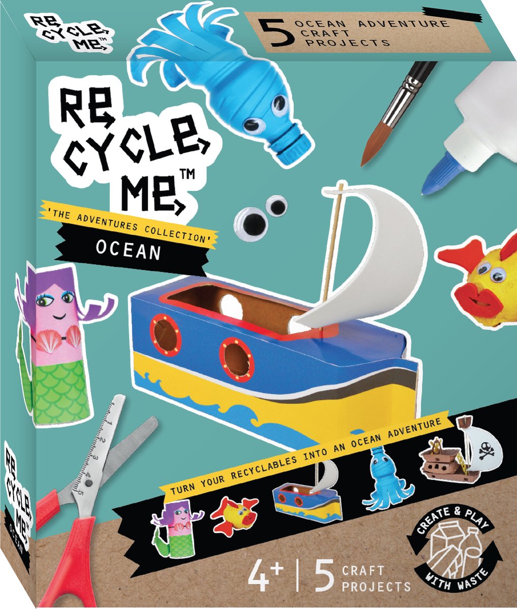 Re-cycle-me™ re-cycle-me håndværkssæt haveventyr-håndværk i verden under vandet