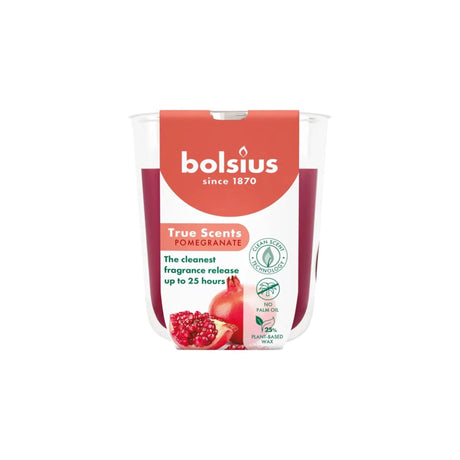 Bolsius duftglas 80 73 ægte duft granatæble