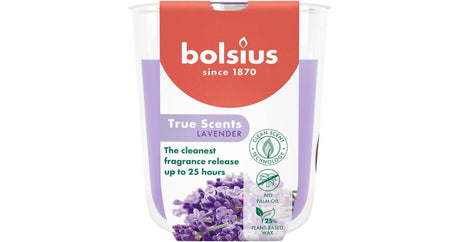 Bolsius duftglas 80 73 ægte duft lavendel
