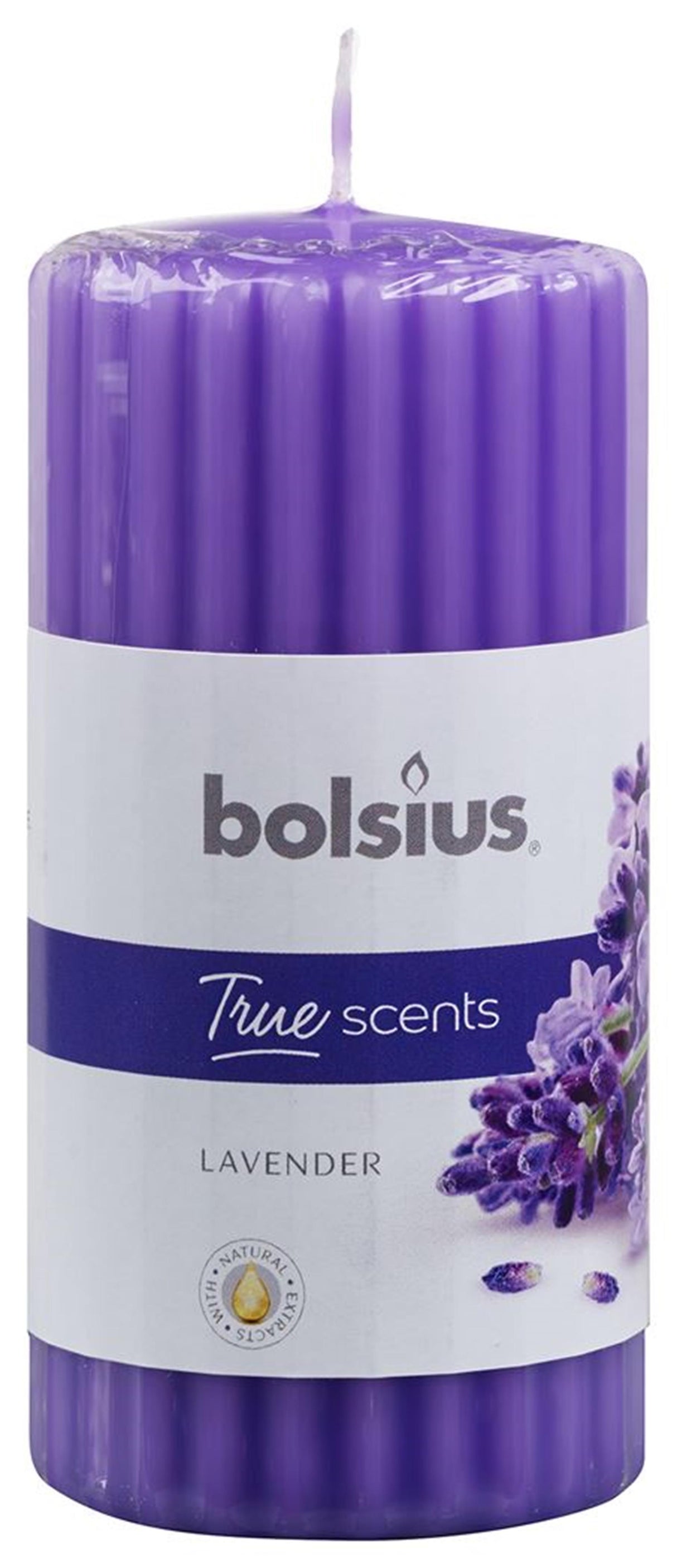 Bolsius søjlelys duft lavendel 120 58