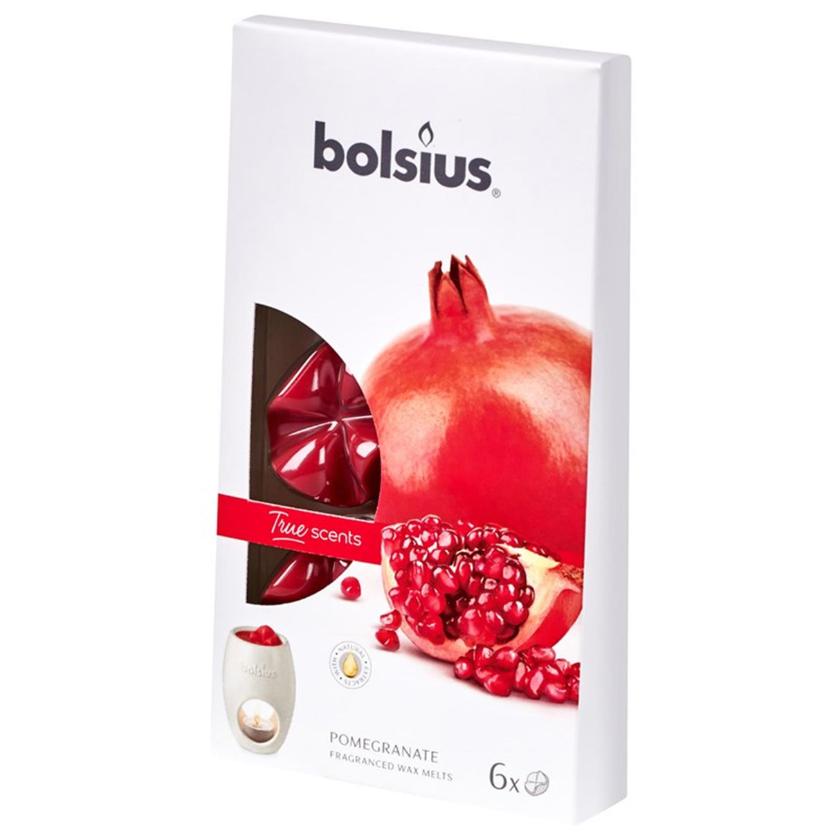 Bolsius voks smelter ægte dufte granatæble 6 stk