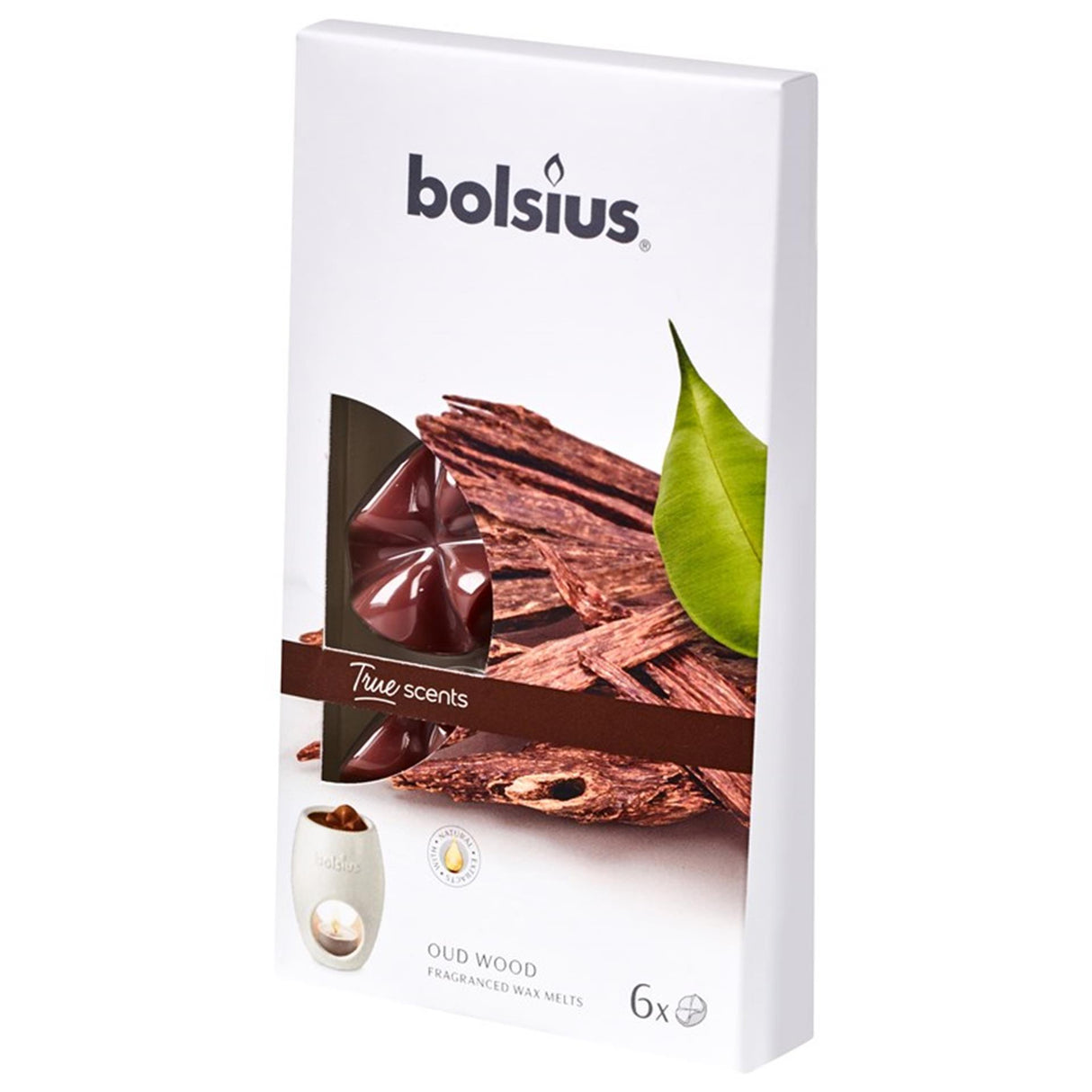 Bolsius voks smelter ægte dufte gammelt træ 6 stk