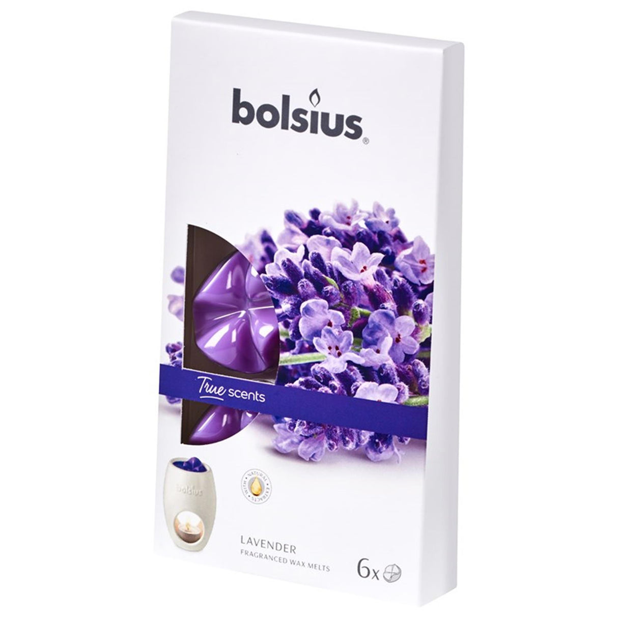 Bolsius smeltbar duftvoks lavendel 6 stk