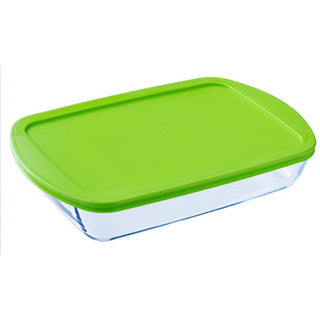 Pyrex bradefad - med låg - kogebutik - 40 x 27 x 6 cm 4,5 liter