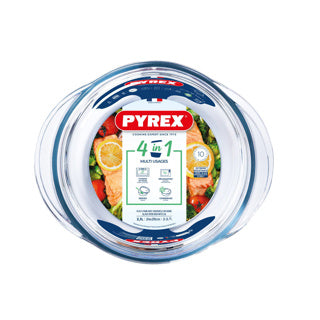 Pyrex klassisk rund bradepande 2,1l med låg