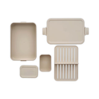 Brabantia make take bento madkasse brødspand - inklusive bento box - stor - plastik - blød beige