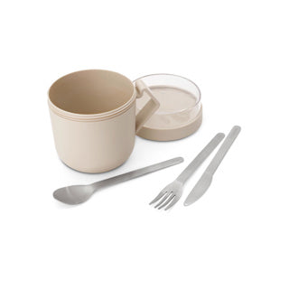 Brabantia make take suppe kop to go - 600 ml - plastik - blød beige