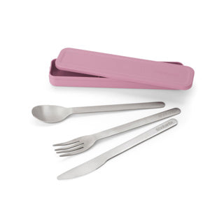 Brabantia make take bestiksæt - to go - 3-delt - lilla pink