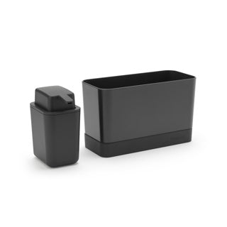 Brabantia bordplade til vask - 2-delt sæt - mørkegrå
