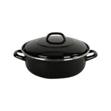 Bk fortalit emaljepande 20cm 1,4l - induktionsgryde - emaljeret stål - ovnsikker op til 230 grader - ingen non-stick belægning - med låg - sort blå
