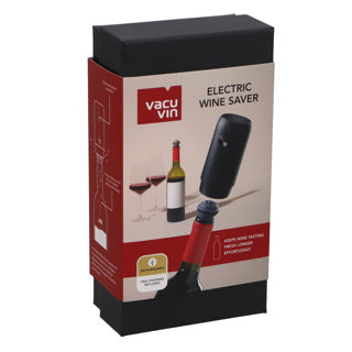 Vacuvin vacu vin elektrisk vinsparer – vakuumpumpe til vin – inklusive 2 vinpropper – genopladelig via USB-C