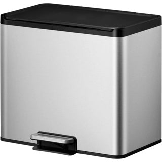 Eko essential duo pedalspand 15+15l rustfrit stål
