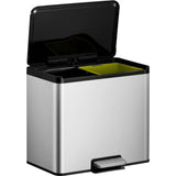 Eko essential duo pedalspand 15+15l rustfrit stål