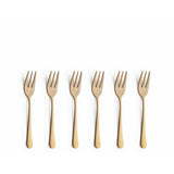 Amefa austin vintage guld pvd - 6 kagegafler