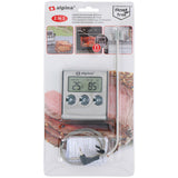 Alpina termometer digitalt med timer 6,5x7cm
