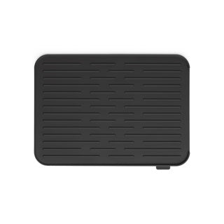 Brabantia afløbsmåtte til vask - silikone - 44 x 32 cm - mørkegrå