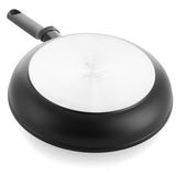 Bk easy induktion stegepande 30cm - pfas-fri non-stick belægning - induktion stegepande - keramisk pande - ovnsikker op til 160°c - kolde håndtag - sort