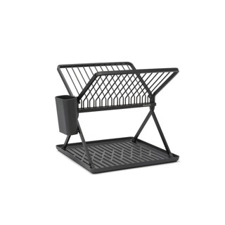 Brabantia opvaskeafløb - foldbar - med bestikholder - kompakt - mørkegrå